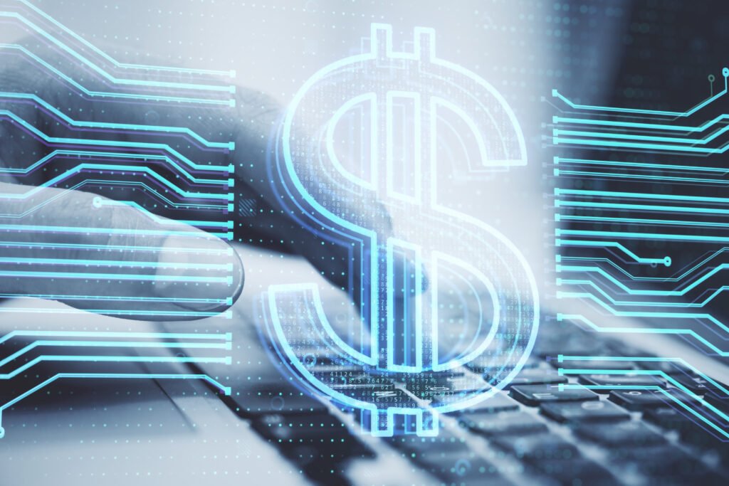 imagem conceito de um cifrão representando a api de pix